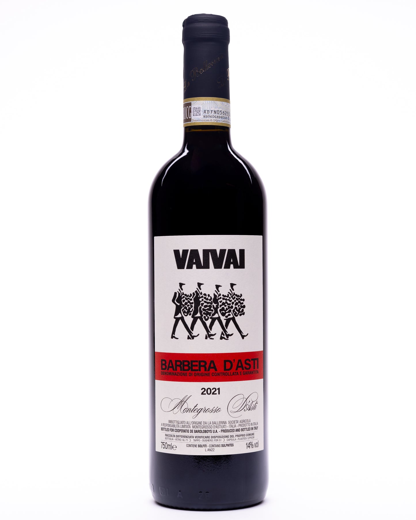 VAIVAI Barbera d'Asti 2021 DOCG (box of 6 bottles)